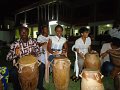 Joy & some participants drumming with drummers
